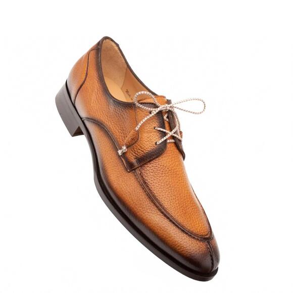 NEW MEZLAN fratello split-toe lace up in cognac